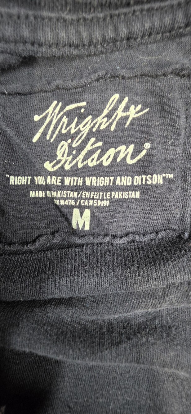 Wright And Ditson L.A. Dodgers MLB baseball Black T-Shirt Medium Sku 0336 - Picture 2 of 5